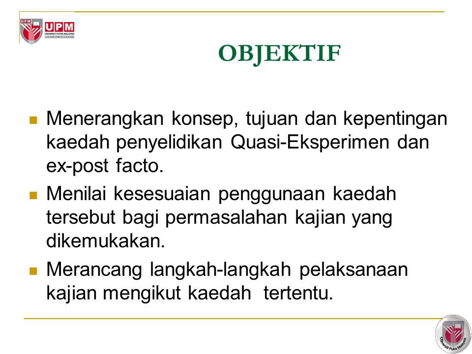 kajian kuasi eksperimen